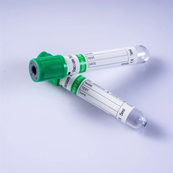 Green top Lithium Sodium Heparin Blood Collection Tube suppliers